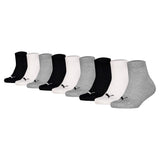 PUMA Kids Quarter socks, 9-pack - Plain Quarter ECOM 9P, logo, solid colour
