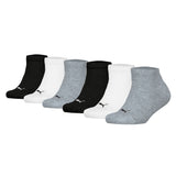 PUMA Kids Sneaker socks 6-pack - Plain Sneaker ECOM 6P, logo, solid colour