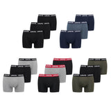 Levi's Men Boxer Shorts, 3-pack - Repeat Logo Boxer Brief 3P, logo waistband, stretch cotton, plain