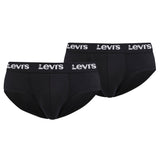 Levi's Men Briefs, 2-pack - Repeat Logo Brief 2P, logo waistband, stretch cotton, plain