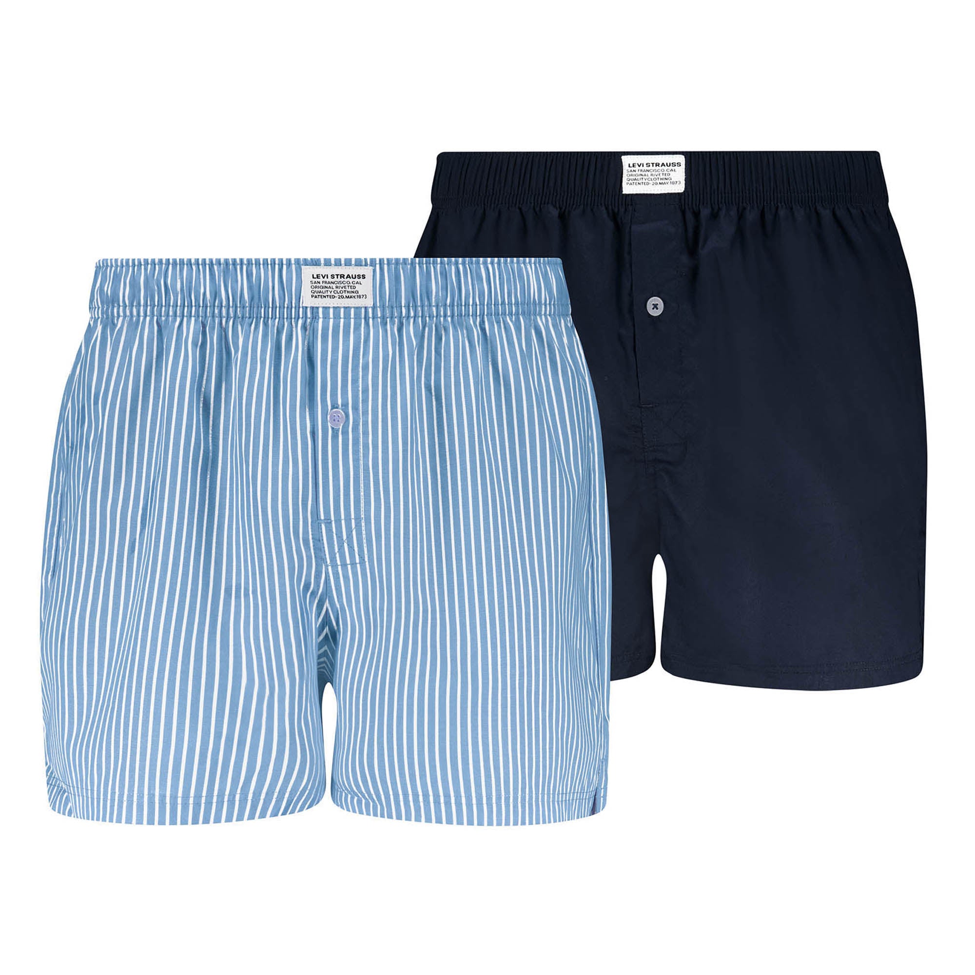 Levi's Men Woven Boxer Shorts, 2-pack - Woven Boxers 2P, cotton, plain
