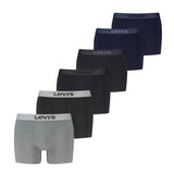 Levi's Men Boxer Shorts, 6-pack - WB Boxer Brief 6P, Logo Cotton Stretch, ECOM