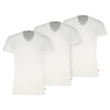 Levi's Men T-Shirts, 3-pack - Solid V-Neck 3P, V-neck, Cotton Stretch, ECOM