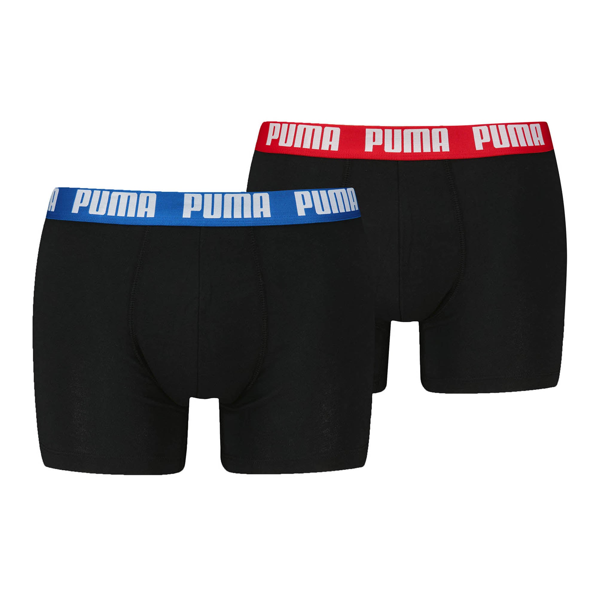 PUMA Men's Boxer Shorts 2-Pack - Everyday Basic Boxers 2P, Cotton Stretch, Plain
