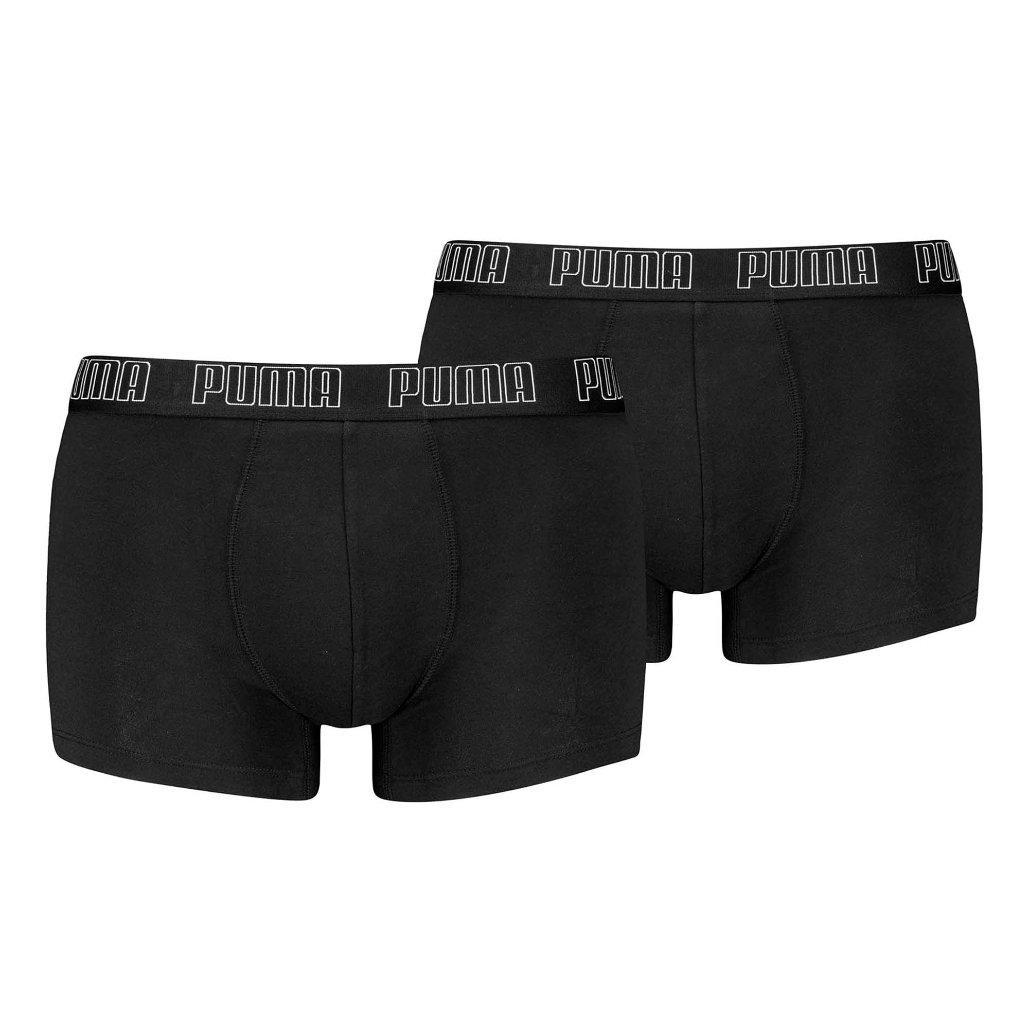 PUMA Herren Boxershorts, 2er Pack -  Everyday Trunks 2P, Cotton Stretch, einfarbig