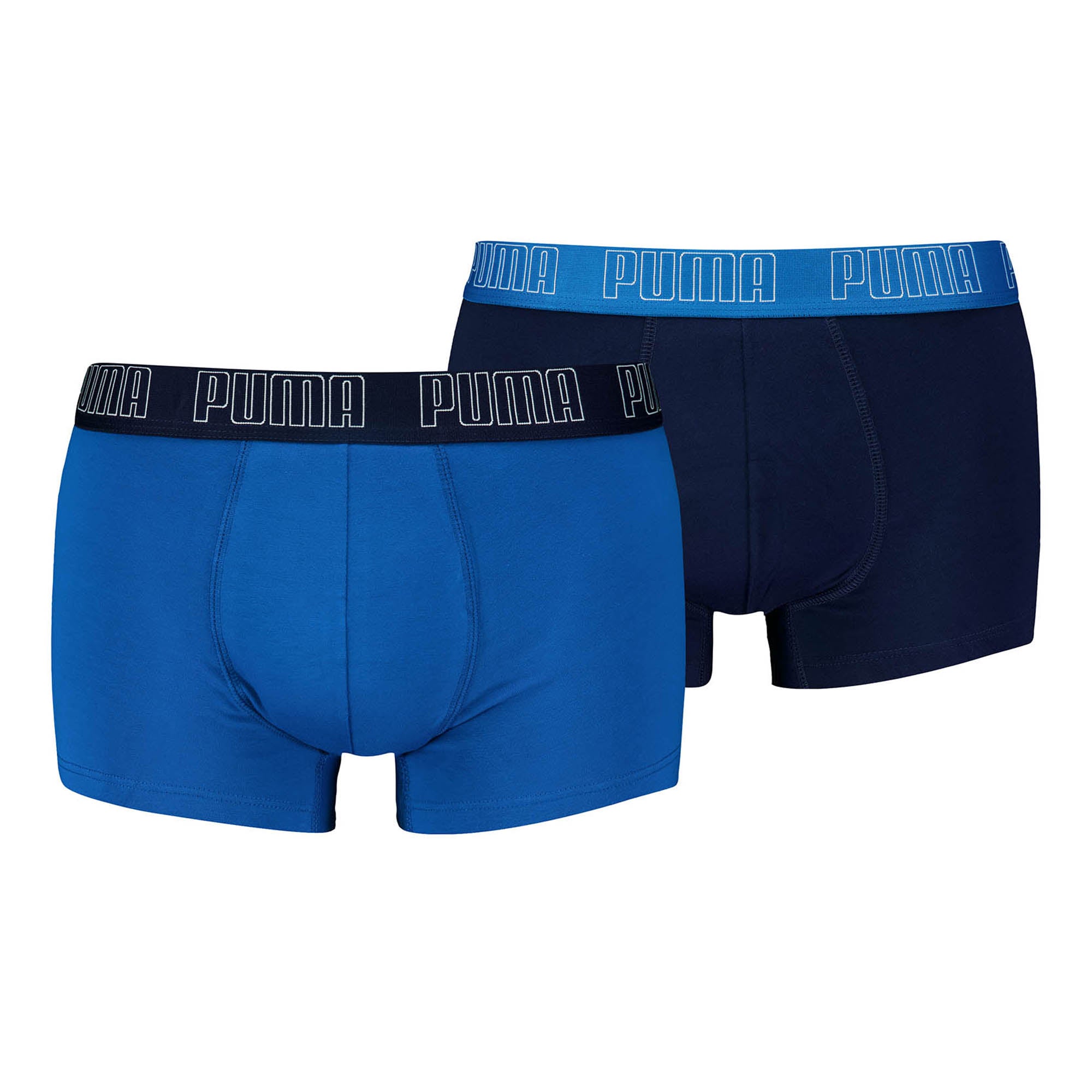 PUMA Men's Boxer Shorts 2-Pack - Everyday Trunks  2P, Cotton Stretch, Plain