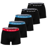 TOM TAILOR Herren Boxershorts, 5er Pack - Hip Pants, Trunks, X-lastic, Cotton Stretch