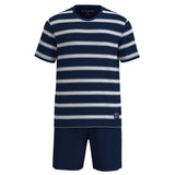 TOM TAILOR Men Pyjamas, Short - Shorty, Pyjamas, Round Neck, Cotton, Single Jersey