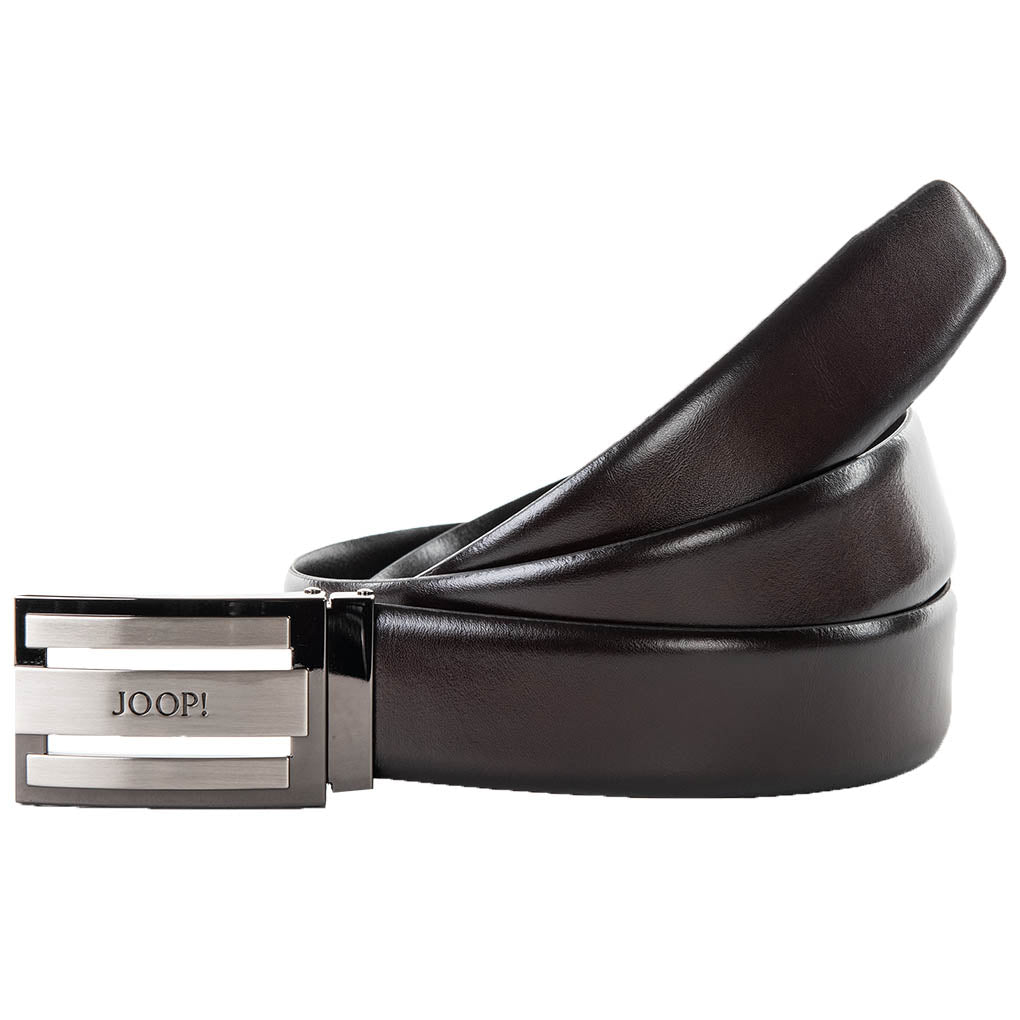 JOOP! Herren Gürtel - Coll. Belt 3,5 cm, Echtleder, Koppelverschluss, Logo