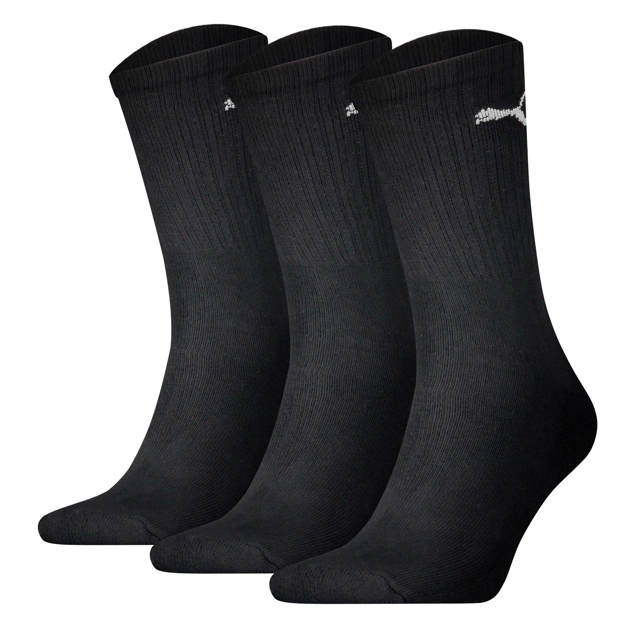 PUMA Unisex Sportsocken, 3 Paar - Tennissocken, Crew Sport Socken, einfarbig