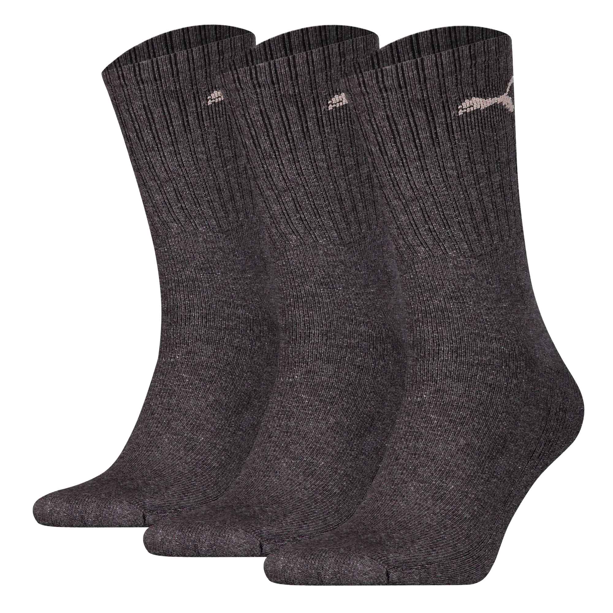 PUMA Unisex Sportsocken, 3 Paar - Tennissocken, Crew Sport Socken, einfarbig