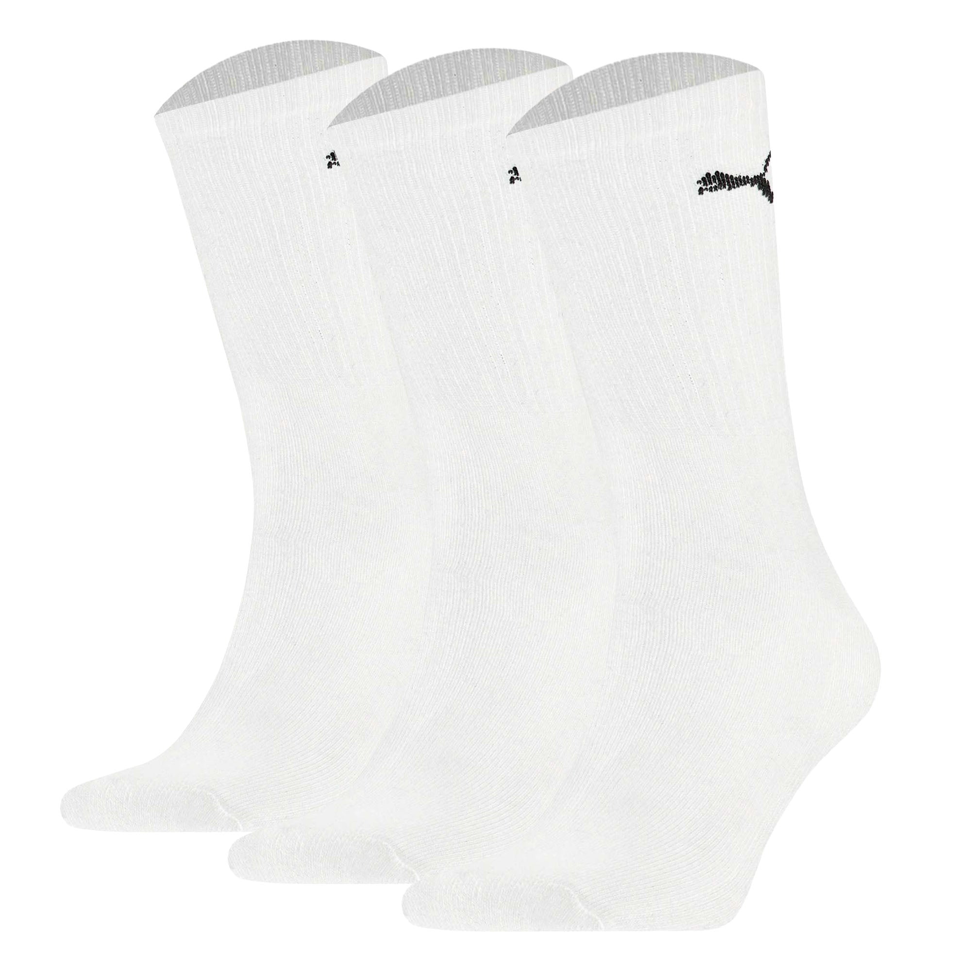 PUMA Unisex Sportsocken, 3 Paar - Tennissocken, Crew Sport Socken, einfarbig