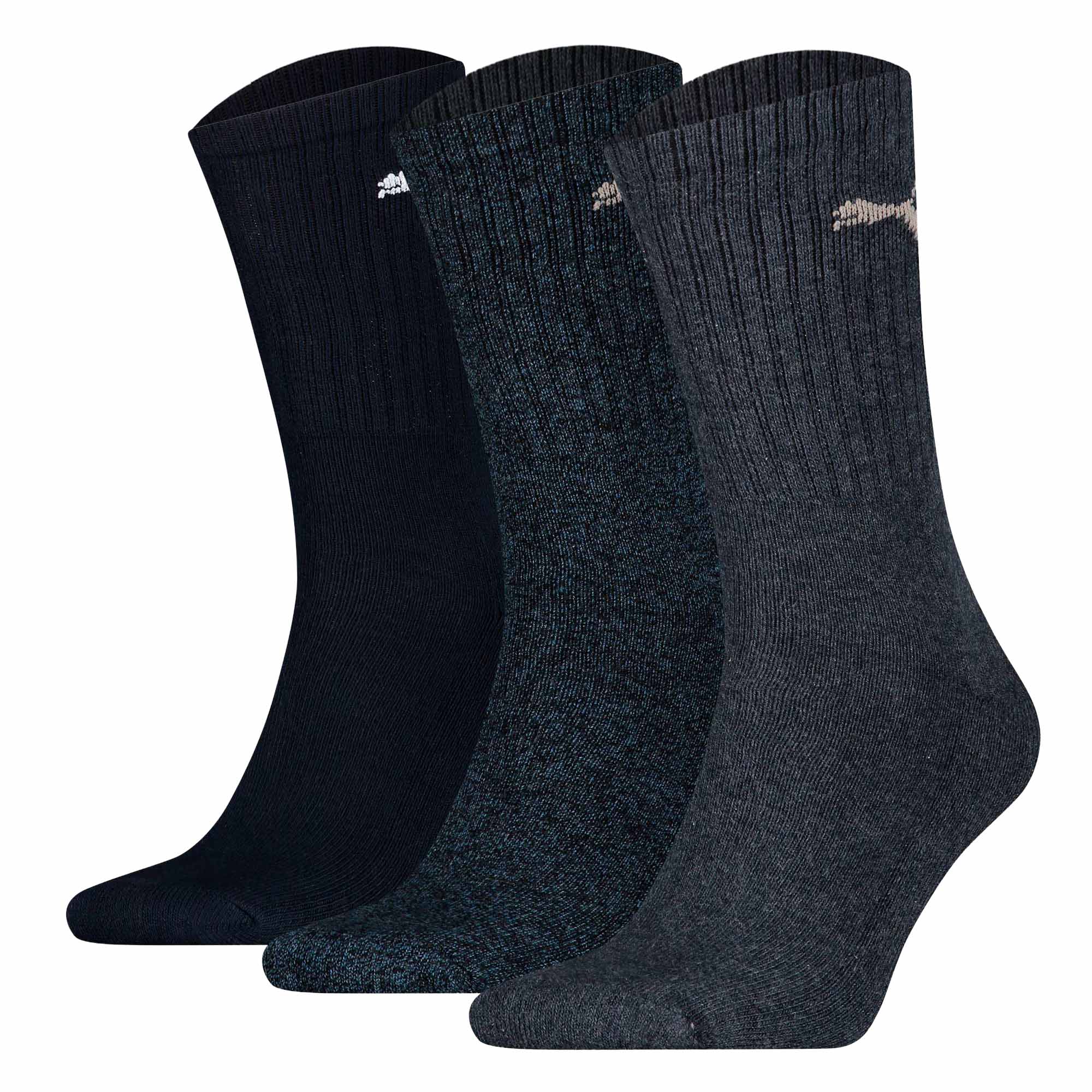 PUMA Unisex Sportsocken, 3 Paar - Tennissocken, Crew Sport Socken, einfarbig
