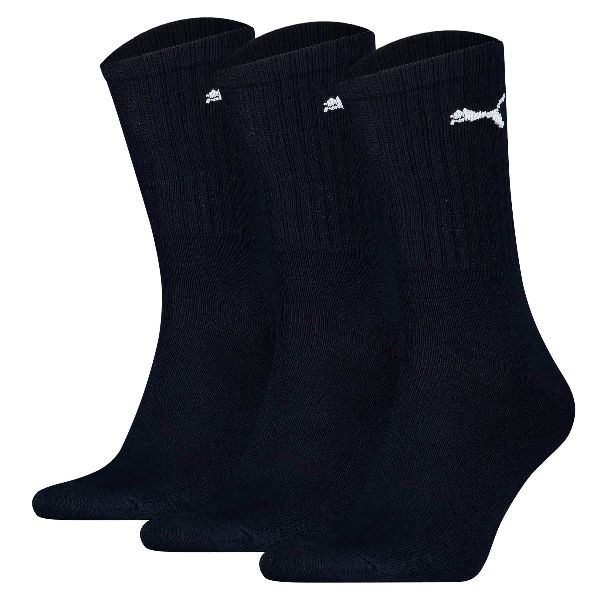 PUMA Unisex Sportsocken, 3 Paar - Tennissocken, Crew Sport Socken, einfarbig