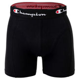 Champion Herren Boxershorts, 2er Pack - Baumwolle, Logobund, einfarbig – 2/3