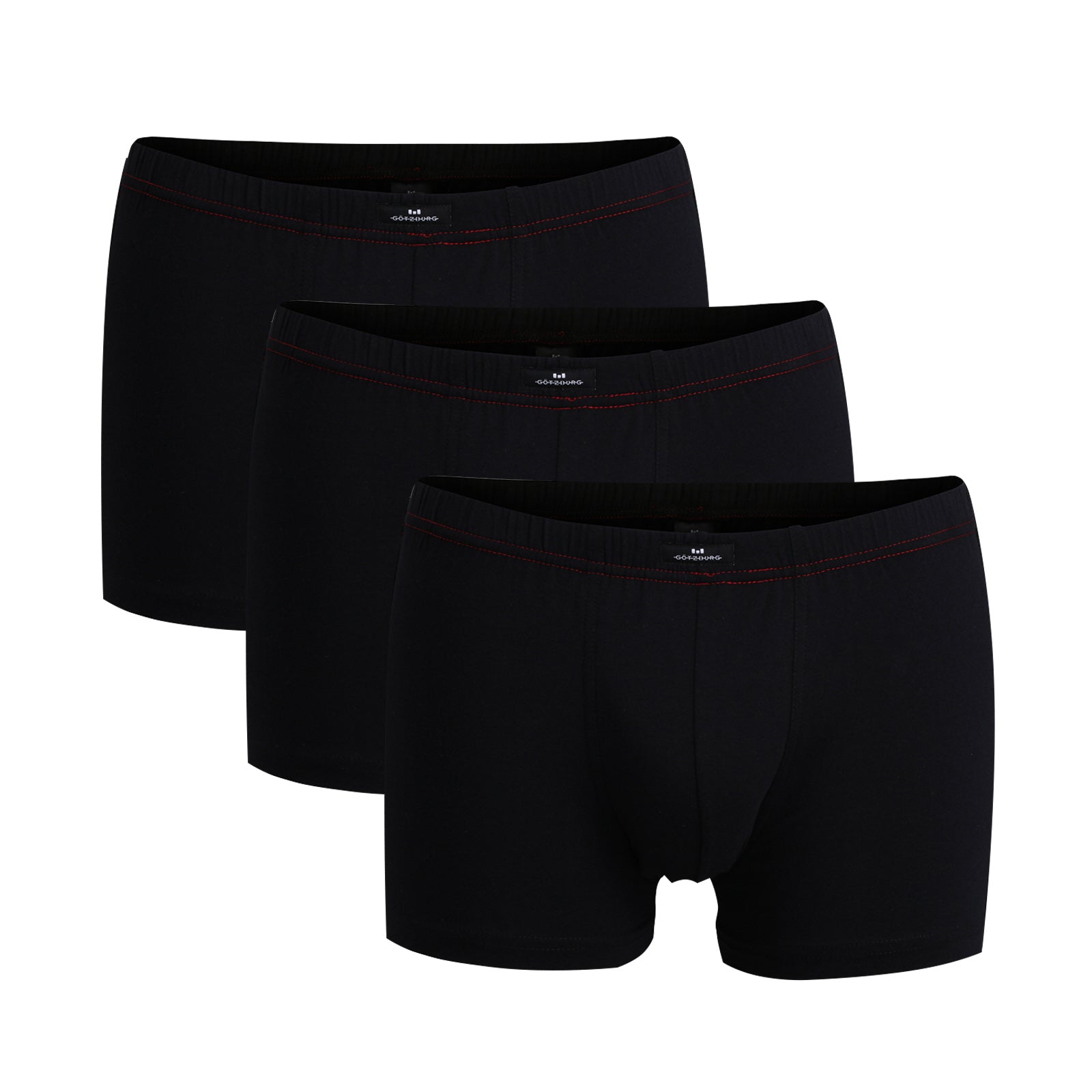 Götzburg Herren Pants 3er Pack - Single Jersey, Unterwäsche Set, Cotton Stretch