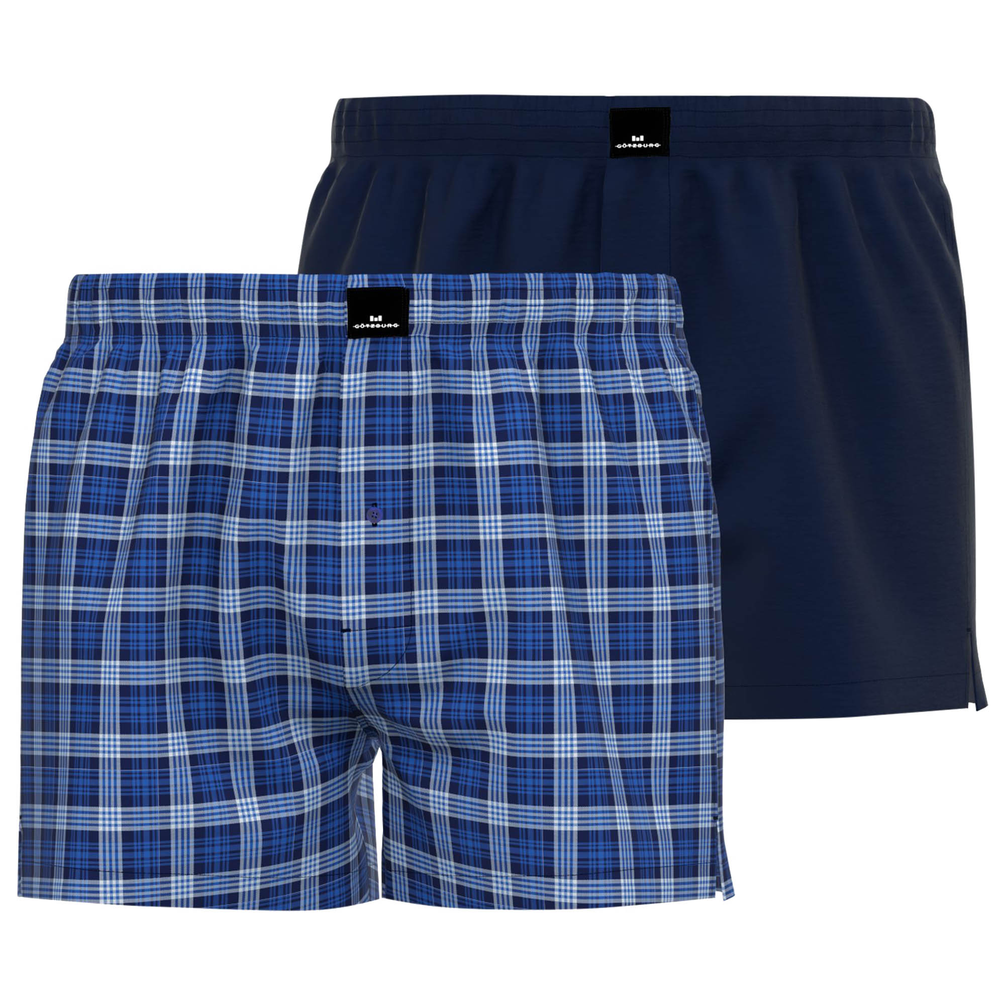 GÖTZBURG Men's Boxer 2 Pack - Poplin, Pure Cotton, Underwear Set