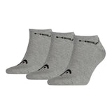 HEAD Unisex Sneakersocken, 3er Pack - weicher Baumwollmix, einfarbig