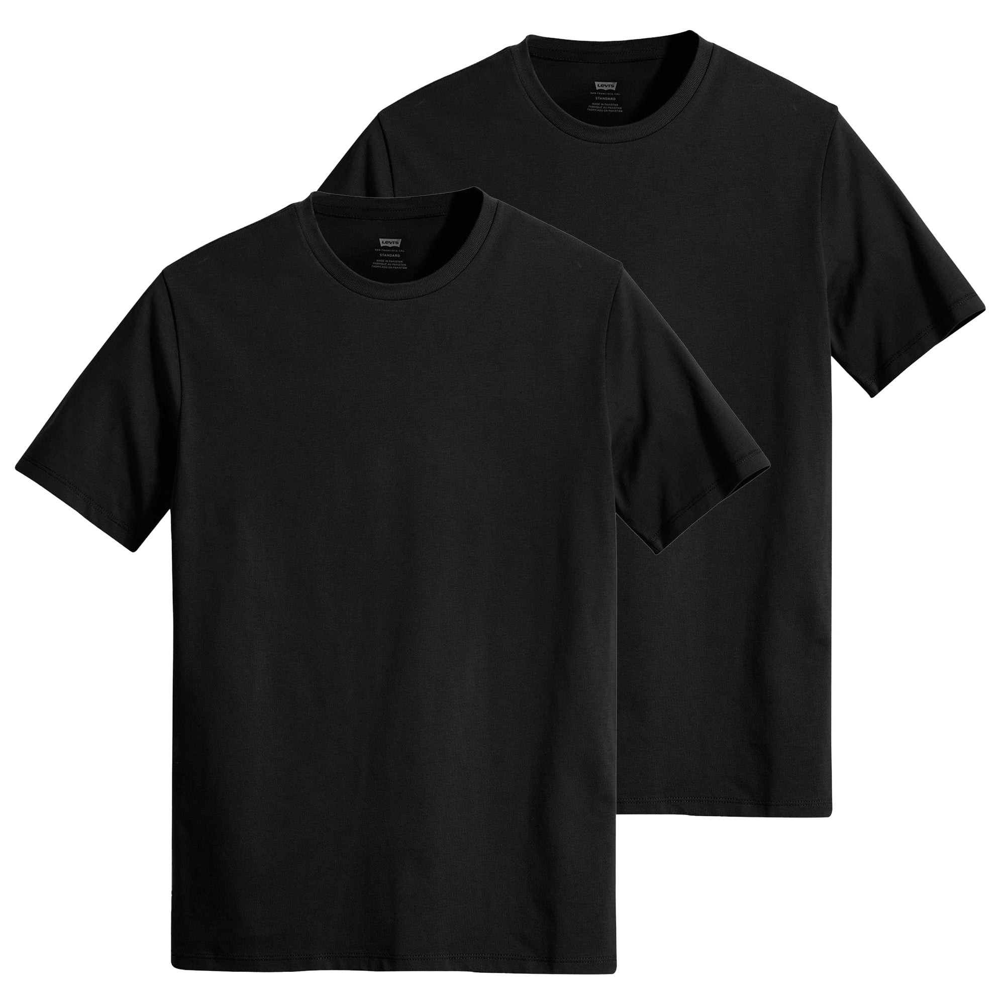 Levi's Herren T-Shirts, 2er Pack - Slim 2Pk Crewneck, Rundhals, Slim Fit, Baumwolle