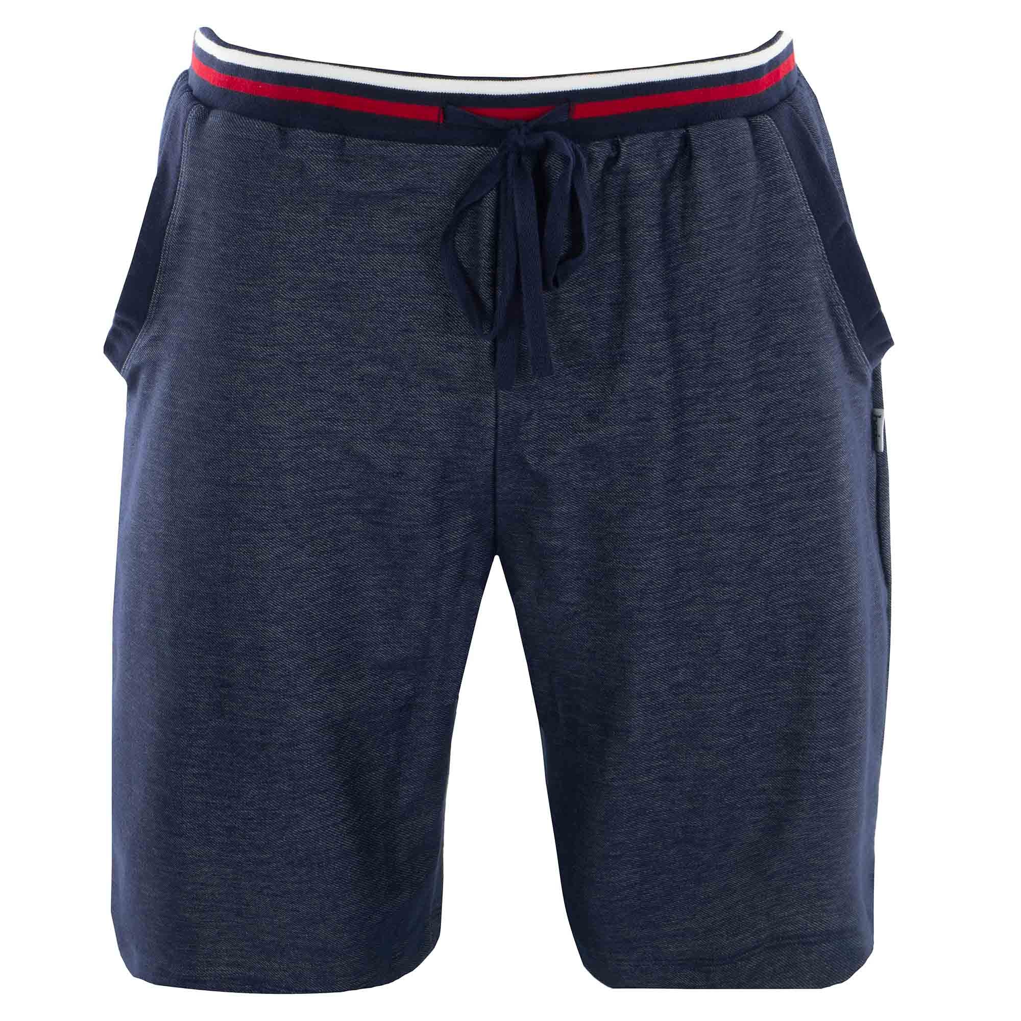 hajo Men's Sweatshorts - Stretch, Bermuda, Contrast Waistband, Mercerized Cotton