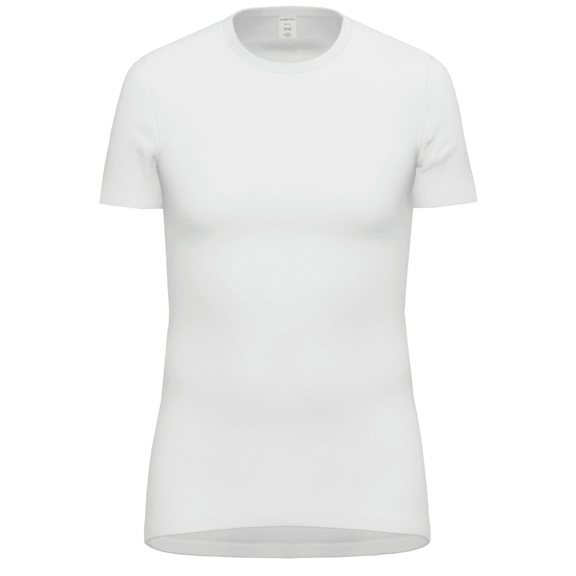 AMMANN Herren T-Shirt - Feinripp, Verlängerter Rücken, Baumwolle