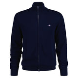 GANT men's cardigan - CASUAL COTTON ZIP CARDIGAN, stand-up collar, cotton
