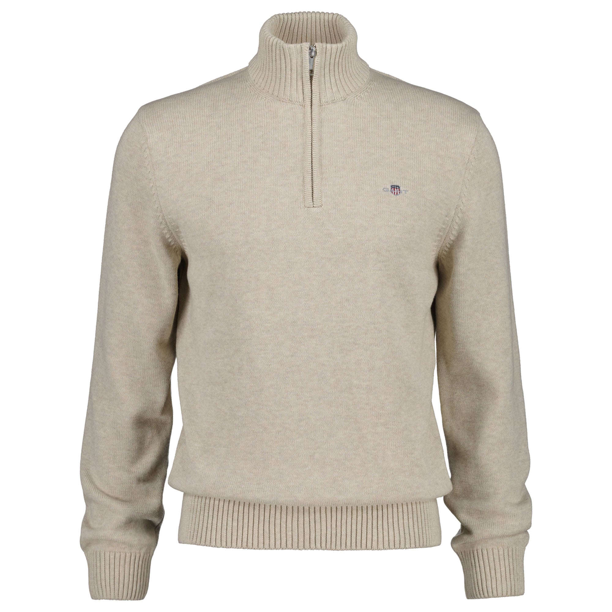 GANT Herren Strickpullover - CLASSIC COTTON HALF-ZIP, Troyer, Baumwolle
