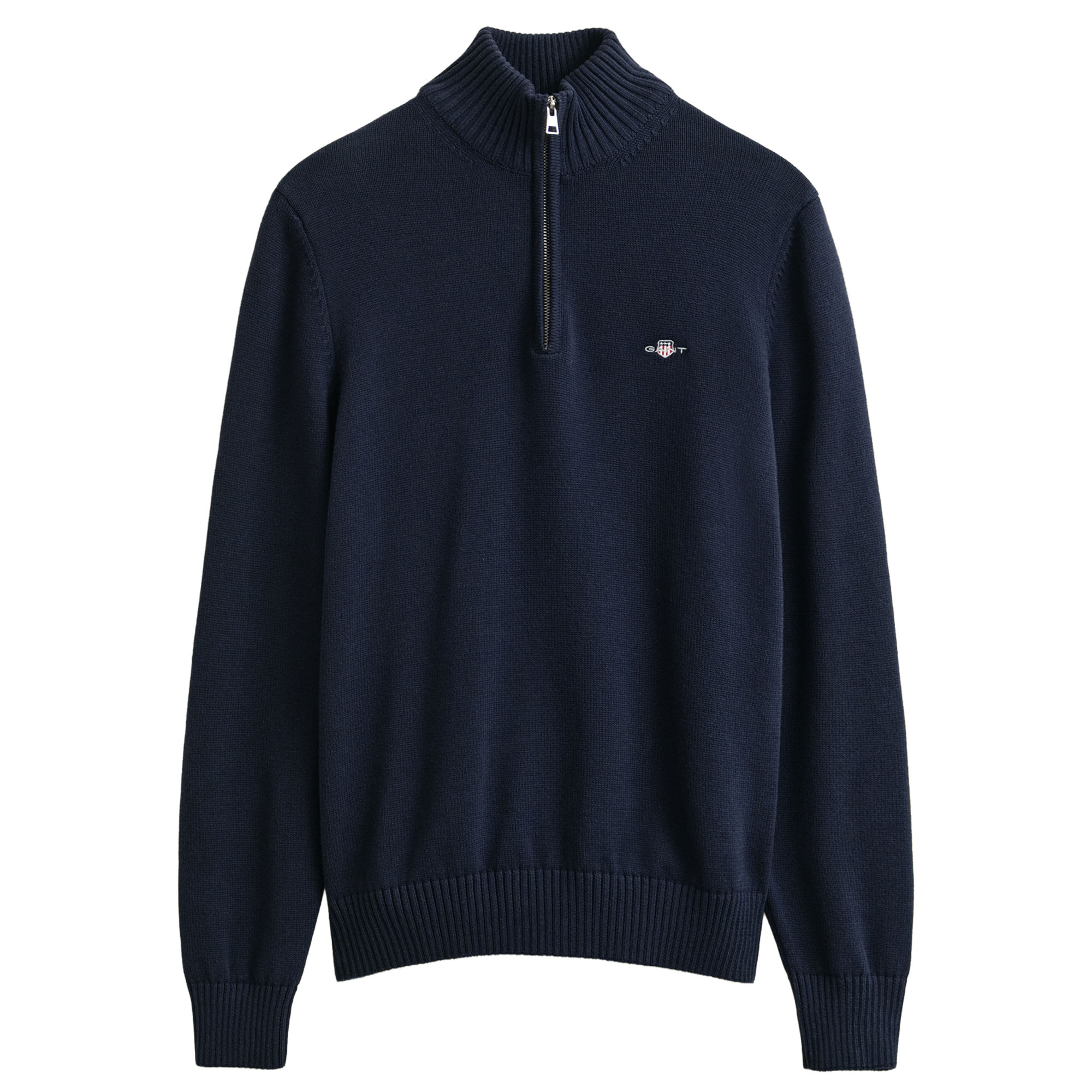 GANT Herren Strickpullover - CLASSIC COTTON HALF-ZIP, Troyer, Baumwolle