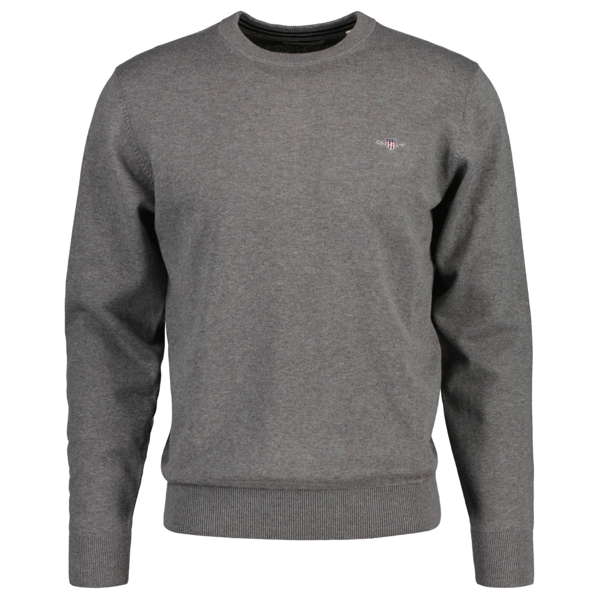 GANT Herren Pullover - CLASSIC COTTON C-NECK, Strickpullover, Rundhals, Baumwolle
