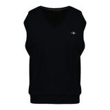 GANT Herren Strickpullunder - CLASSIC COTTON VEST, V-Ausschnitt, Baumwolle
