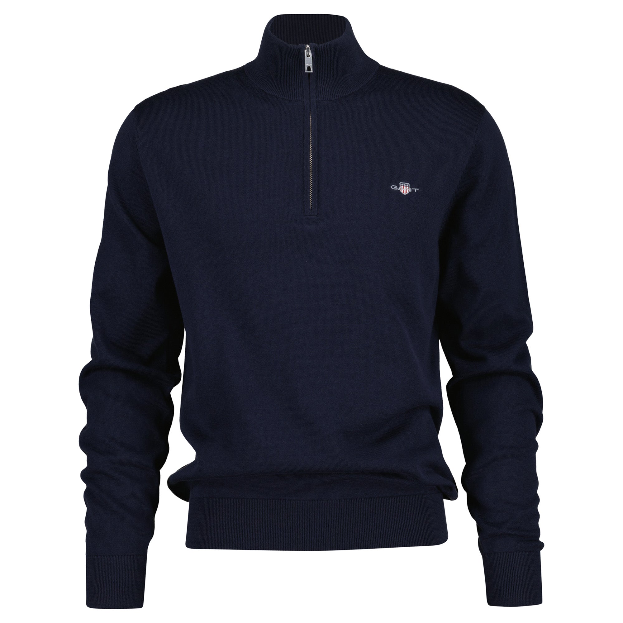 GANT Herren Strickpullover - CLASSIC HALF-ZIP SWEATER, Troyer, Regular Fit, Baumwolle