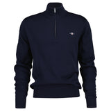 GANT Herren Strickpullover - CLASSIC HALF-ZIP SWEATER, Troyer, Regular Fit, Baumwolle