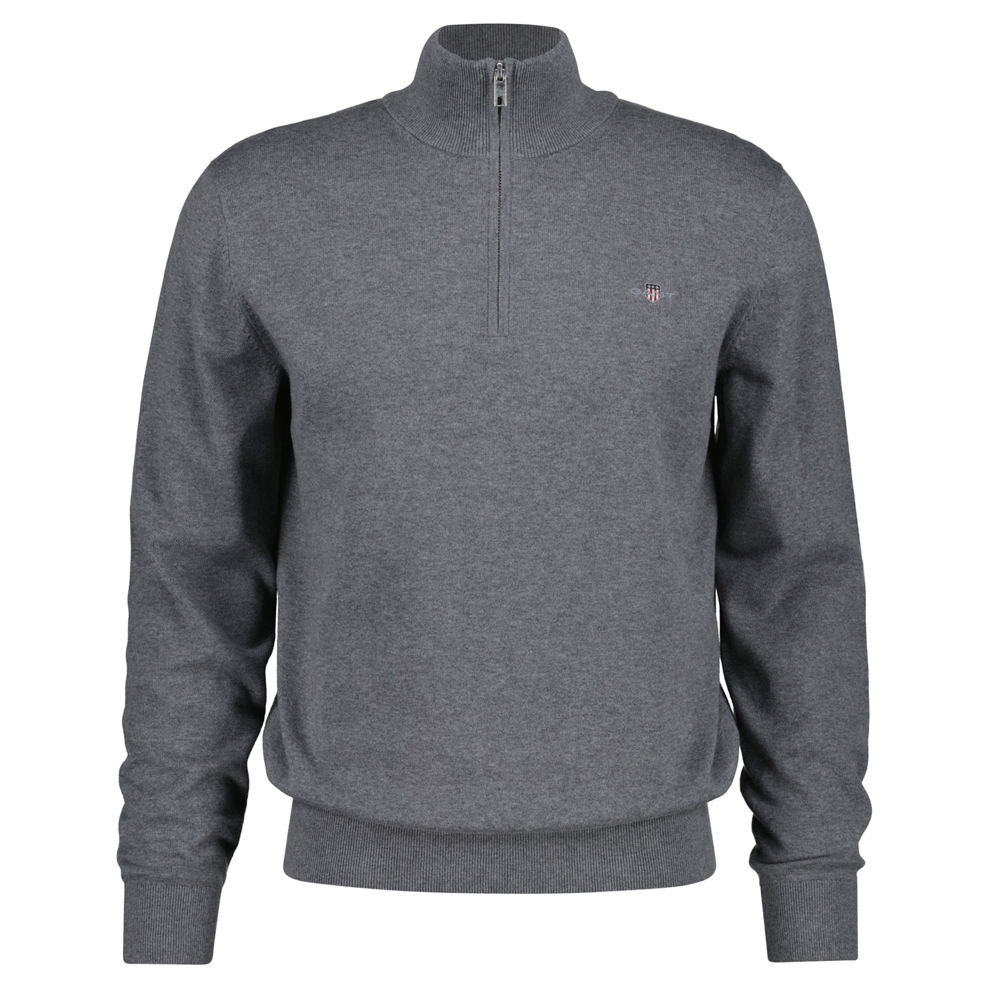 GANT Herren Strickpullover - CLASSIC HALF-ZIP SWEATER, Troyer, Regular Fit, Baumwolle