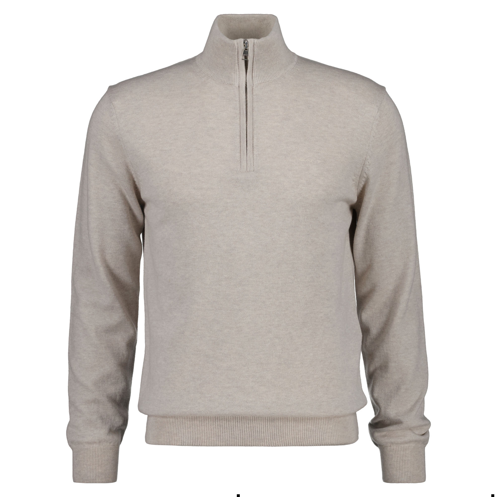 GANT Men Knit Sweater - COTTON WOOL HALF ZIP, Wool, Half-Zip Sweater