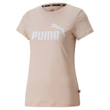 PUMA Ladies T-Shirt - Essentials Logo Tee (S), Round Neck, Short Sleeve, uni