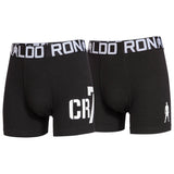 CR7 Jungen Boxershorts, 2er Pack - Trunks, Cotton Stretch, Logobund