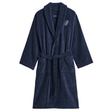 GANT Unisex Bathrobe - EMBROIDERY ROBE, shawl collar, embroidered logo, organic cotton