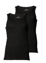 TOM TAILOR men's tank top, pack of 2 - undershirt, Garron S, plain