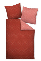 Janine Bed Linen 2 Pieces - Maco Satin, mercerized Cotton, Silk Finish, Diamonds