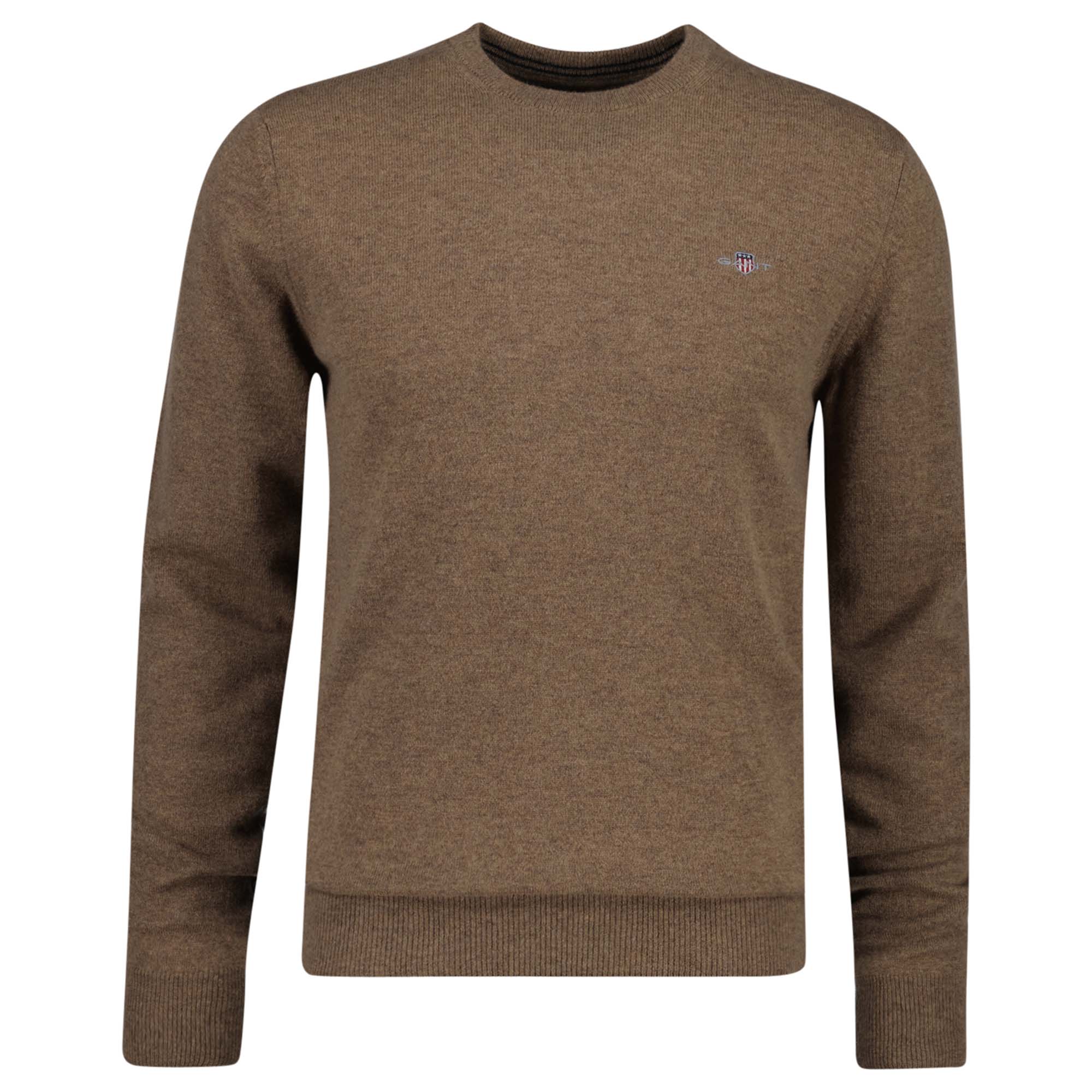 GANT Herren Strickpullover - SUPERFINE LAMBSWOOL C-NECK, Rundhals, Wolle