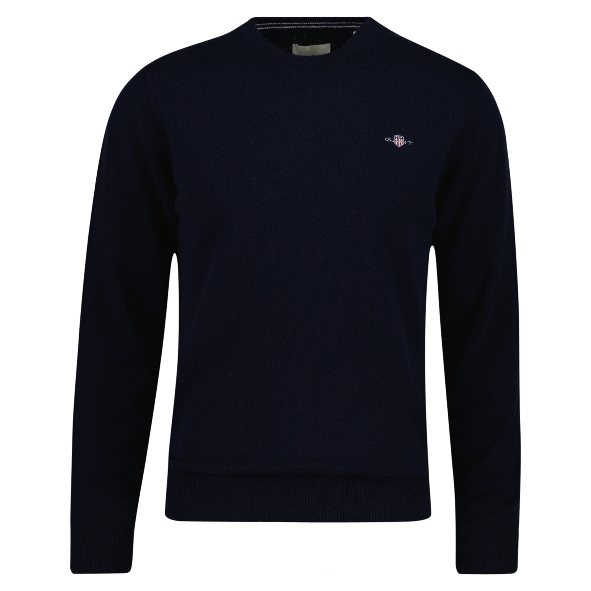 GANT Herren Strickpullover - SUPERFINE LAMBSWOOL C-NECK, Rundhals, Wolle