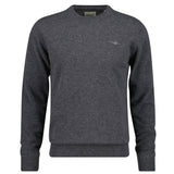 GANT Herren Strickpullover - SUPERFINE LAMBSWOOL C-NECK, Rundhals, Wolle