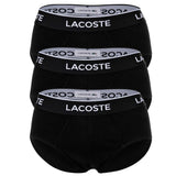 LACOSTE Men's Briefs, 3-pack - Casual, Briefs, Cotton Stretch, Logo Waistband