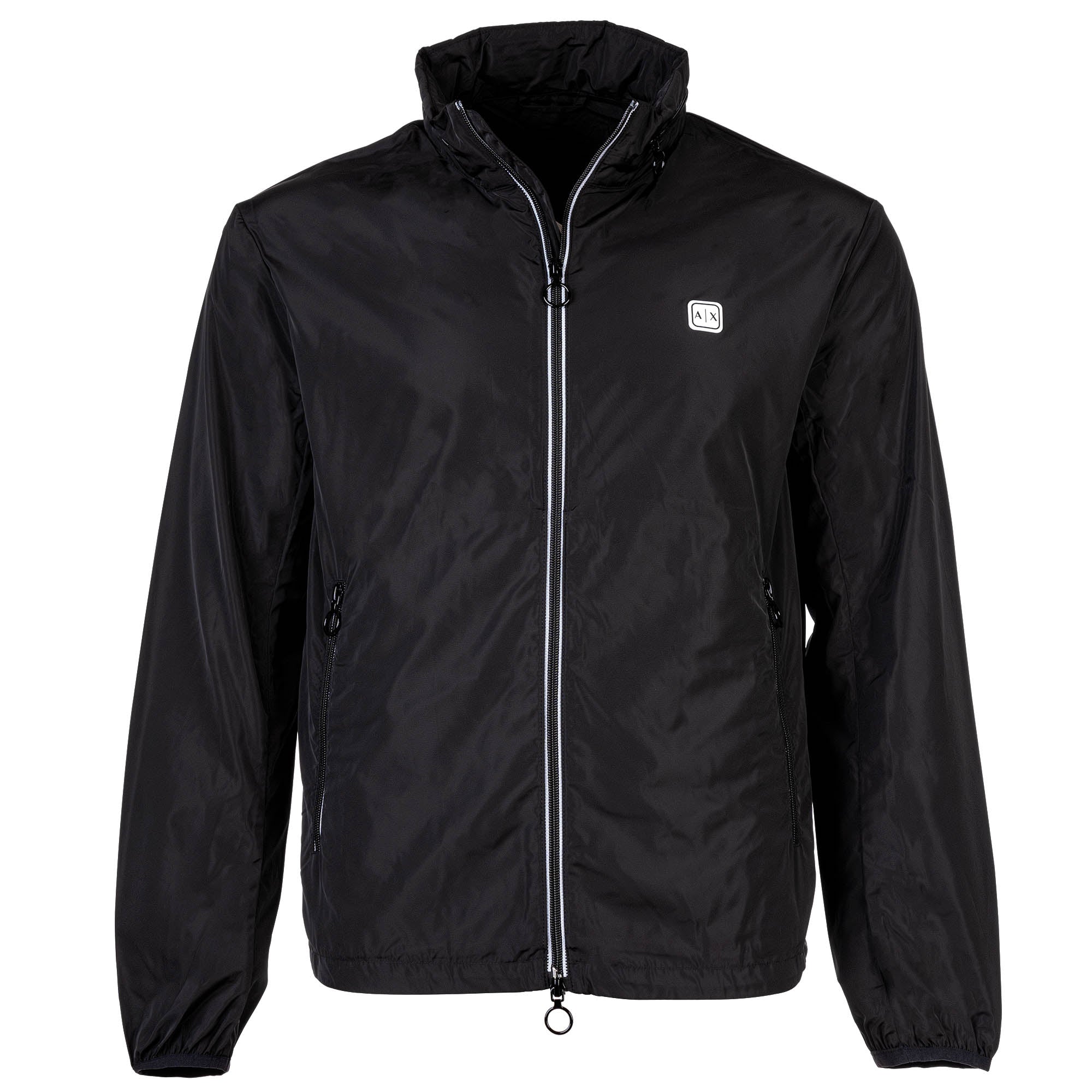 A|X ARMANI EXCHANGE Herren Windjacke - Leichte Jacke, Reißverschluss, Taschen, einfarbig