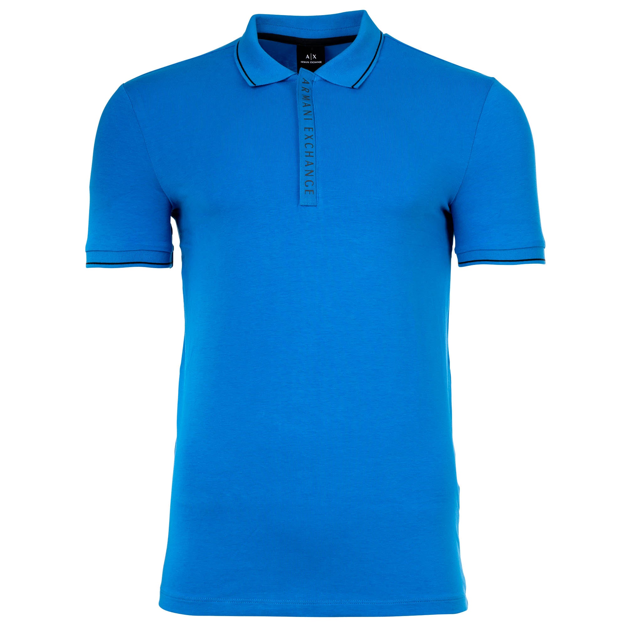 A|X ARMANI EXCHANGE Herren Poloshirt - Hidden Buttons, Cotton Stretch