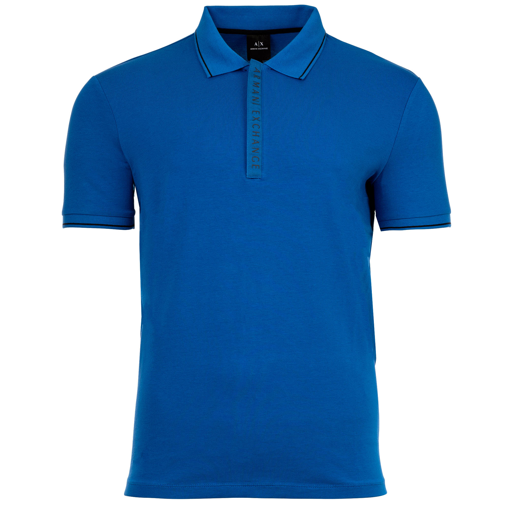 A|X ARMANI EXCHANGE Herren Poloshirt - Hidden Buttons, Cotton Stretch
