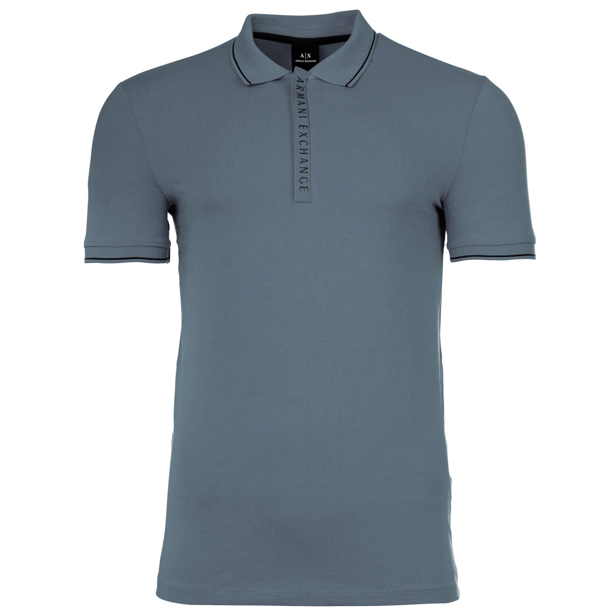 A|X ARMANI EXCHANGE Herren Poloshirt - Hidden Buttons, Cotton Stretch