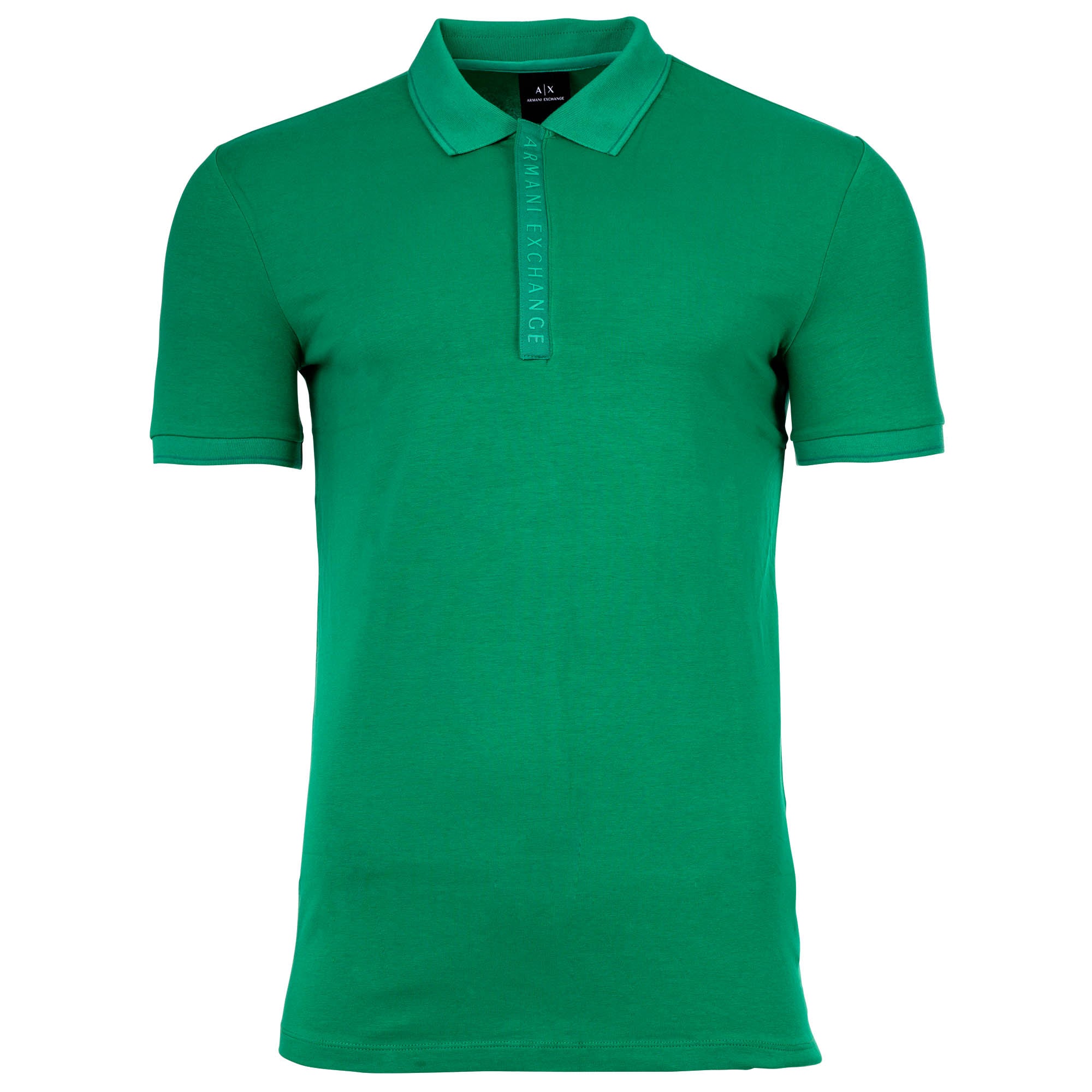 A|X ARMANI EXCHANGE Herren Poloshirt - Hidden Buttons, Cotton Stretch