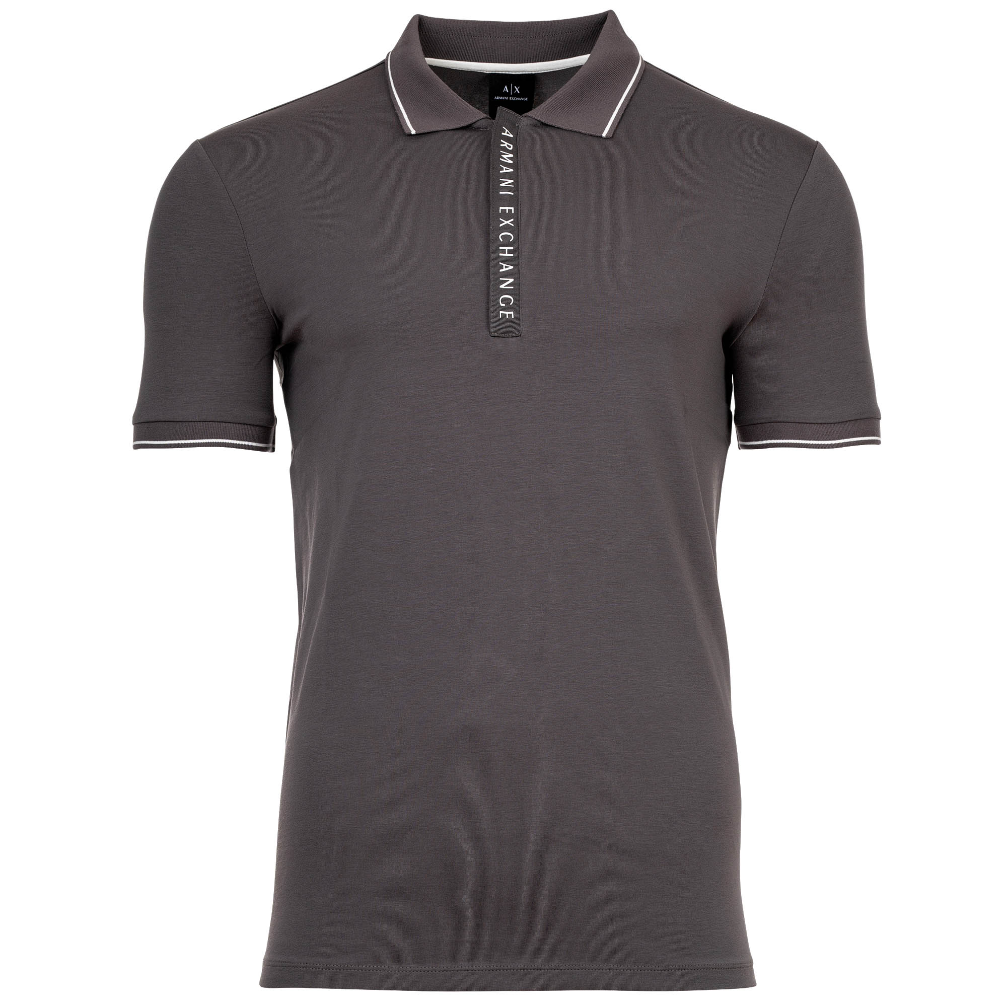 A|X ARMANI EXCHANGE Herren Poloshirt - Hidden Buttons, Cotton Stretch