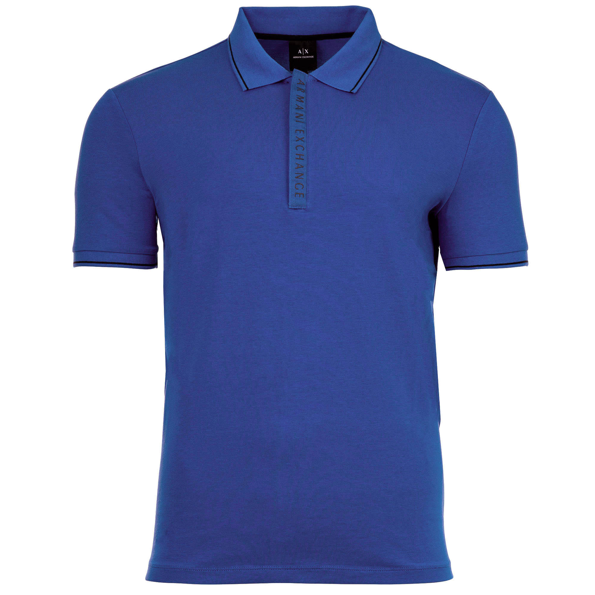 A|X ARMANI EXCHANGE Herren Poloshirt - Hidden Buttons, Cotton Stretch